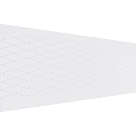 Ekena Millwork 36"H x 94 1/2"W Linked Diamond PVC Wainscot Paneling Kit WPK36X94LDM
